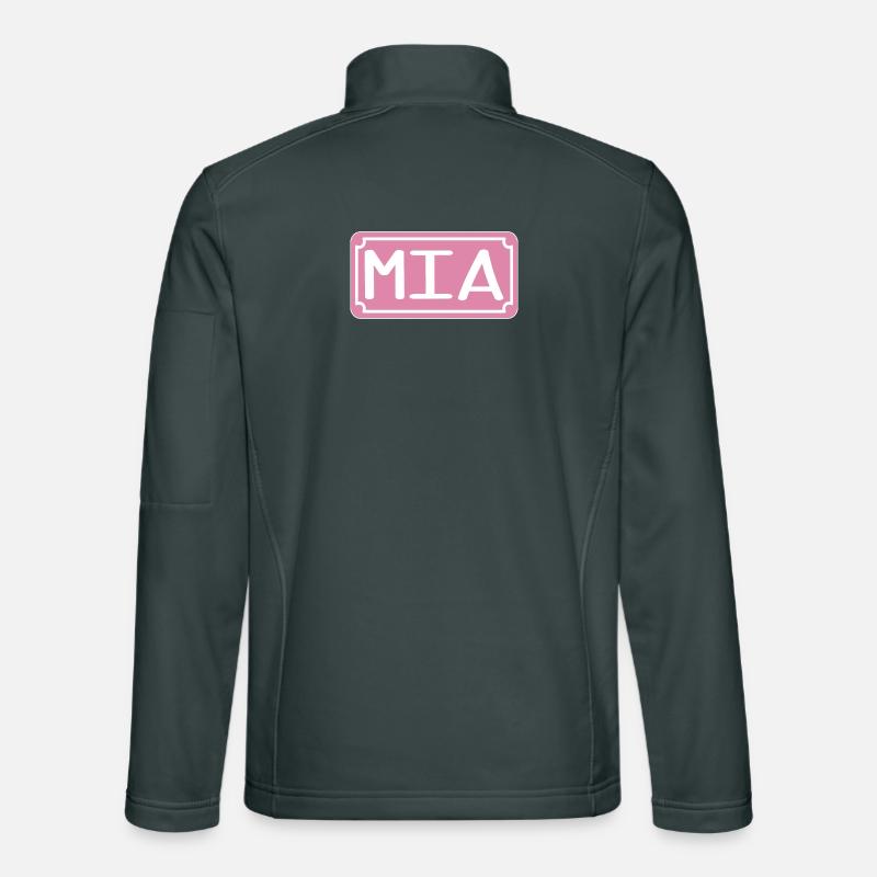 Name gift - FIRST NAME MIA MAIDEN NAME Unisex Softshell Jacket