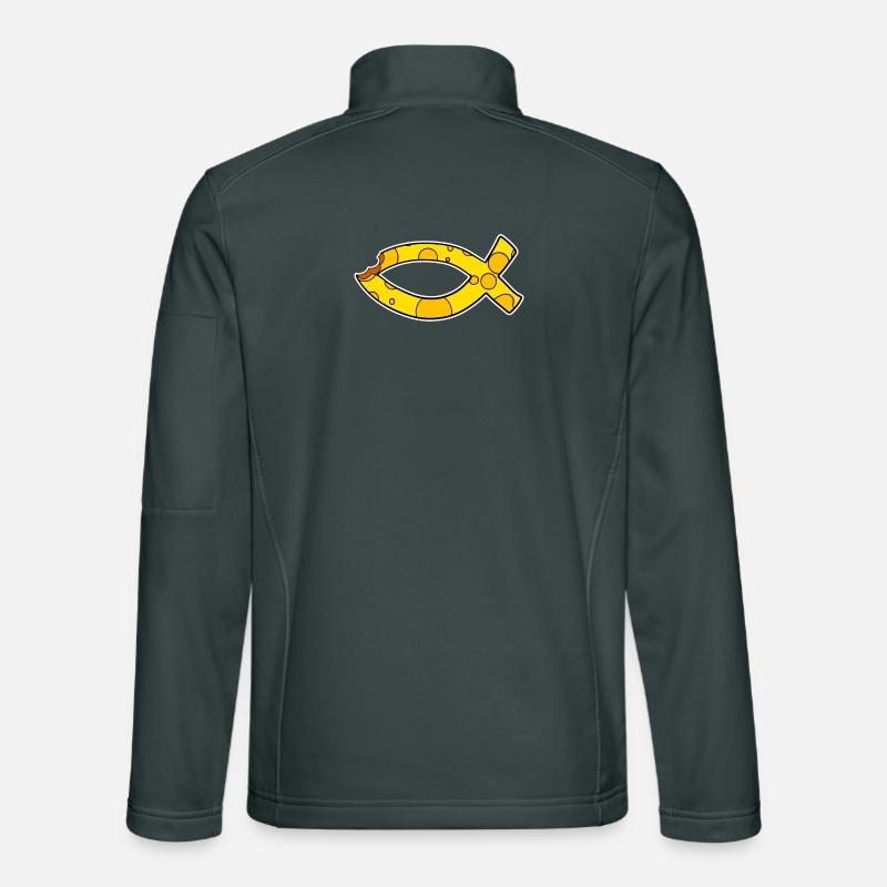Poisson Symbole Fromage Veste en tissu softshell Unisexe