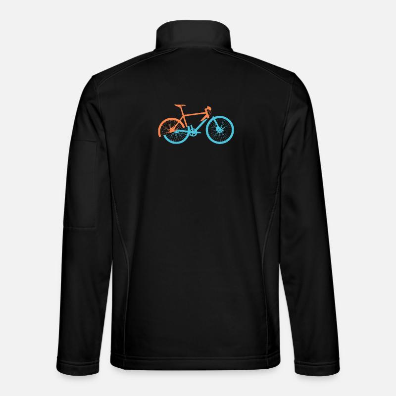 Dynamic bicycle design - Unisex Softshell Jacket - black