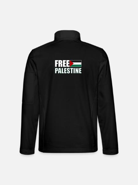 Free Palestine - Unisex Softshell Jacket - black