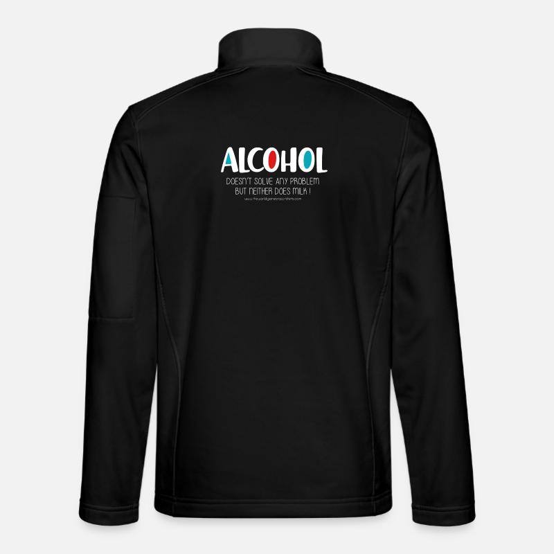 Alkohol (dunkel) - Unisex Softshelljacke - Schwarz