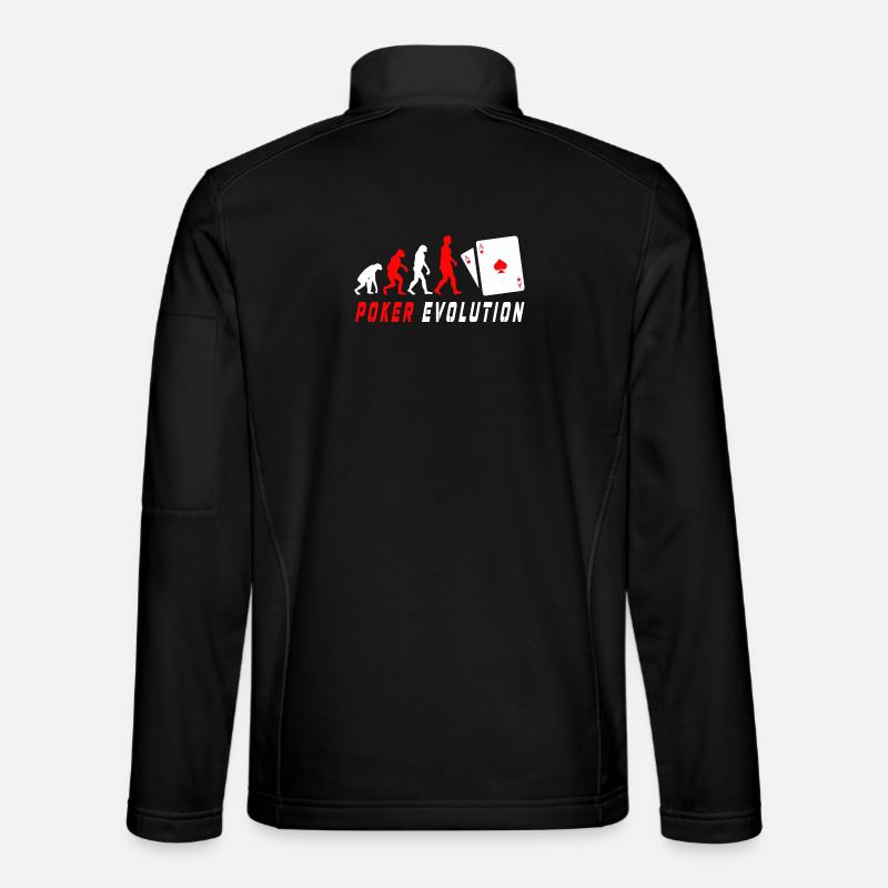Poker Evolution - Unisex Softshelljacke - Schwarz