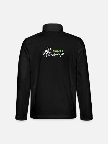 Gamer Gaming - Unisex Softshelljacke - Schwarz