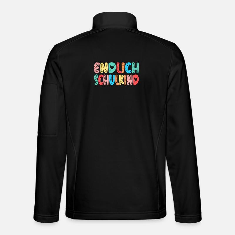 EINSCHULUNG ENDLICH SCHULKIND HERZ - Unisex Softshelljacke - Schwarz