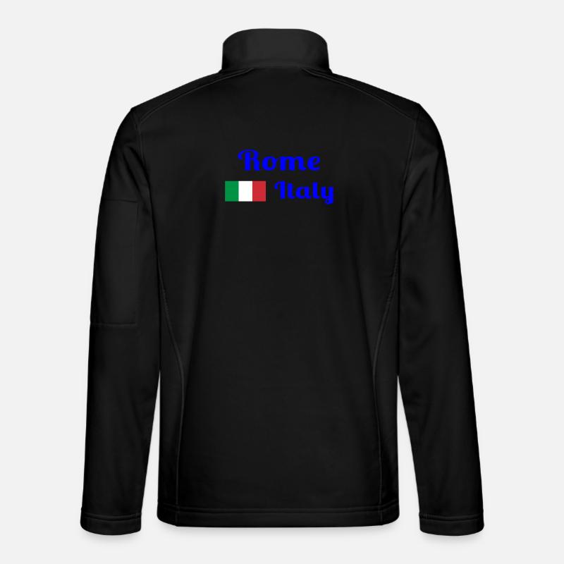 Rome, Italie - Imprimés élégants - Veste en tissu softshell Unisexe - noir