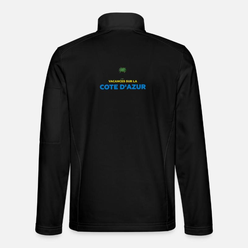 Vacances sur la côte d'azur - Veste en tissu softshell Unisexe - noir