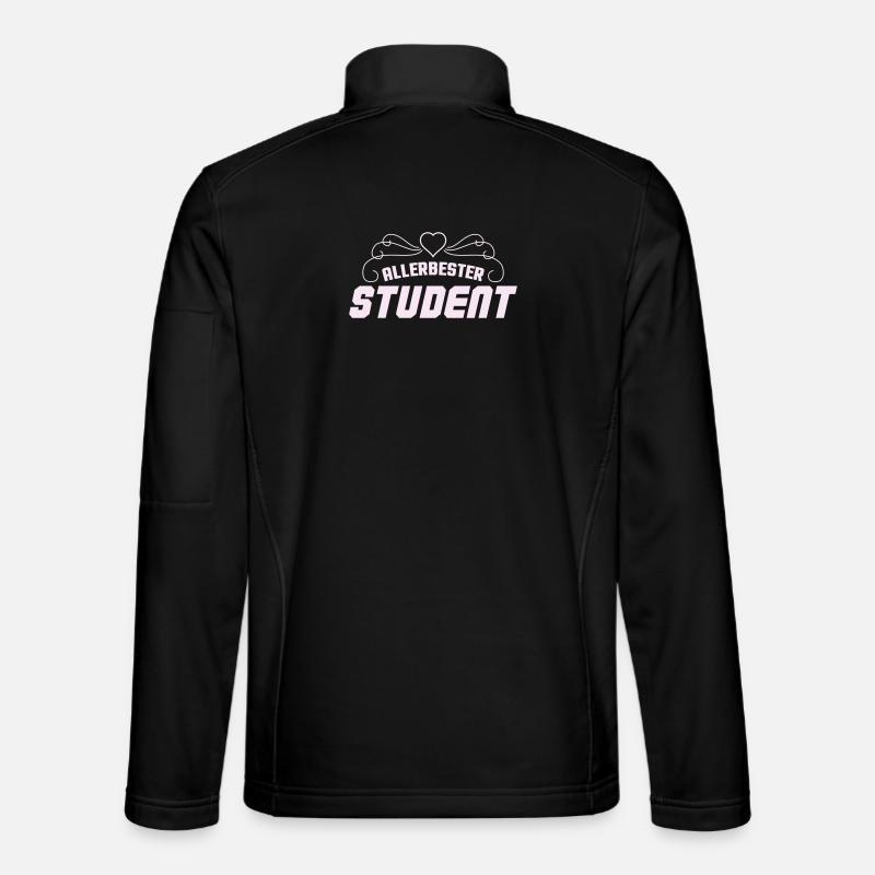 Best Student Retro Badge - Unisex Softshell Jacket - black