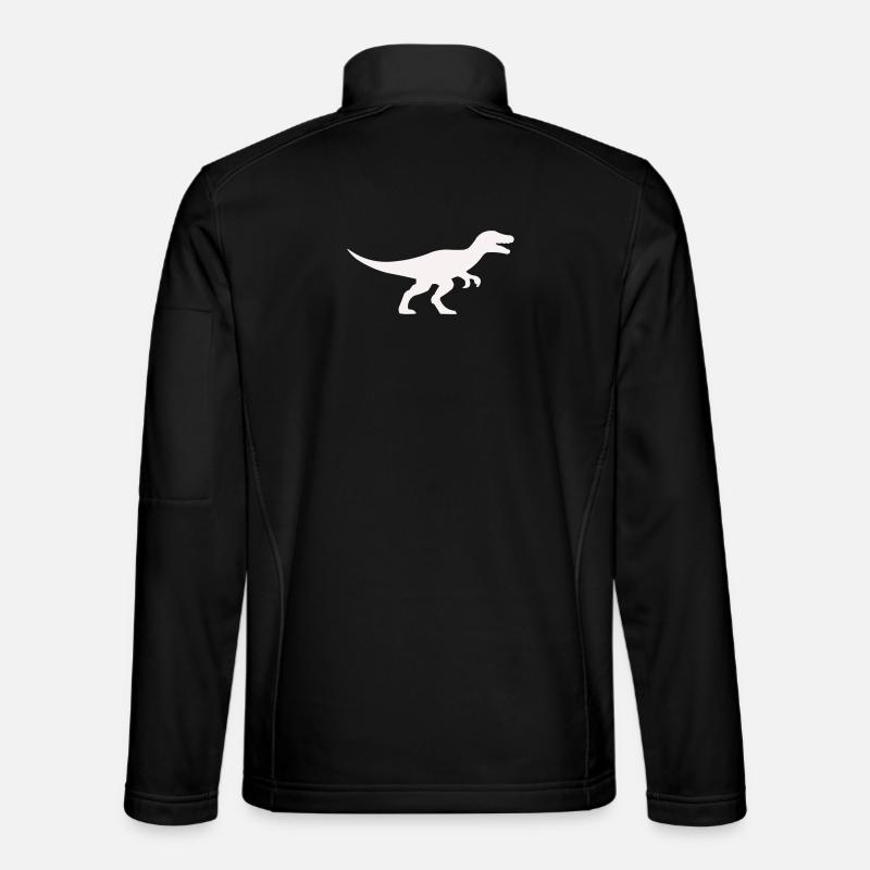Raptor T Rex Silhouette - Unisex softshelljakke - sort