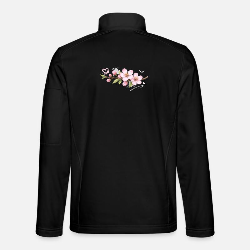 Pfirsichbluten_Graffiti - Unisex Softshell Jacket - black