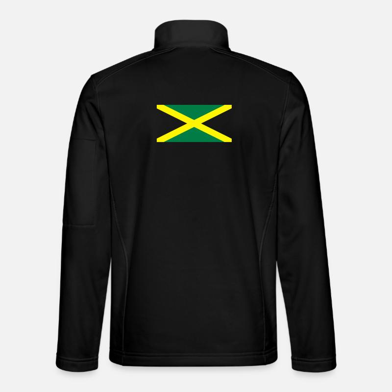 Jamaikanischen Flagge Unisex Softshelljacke