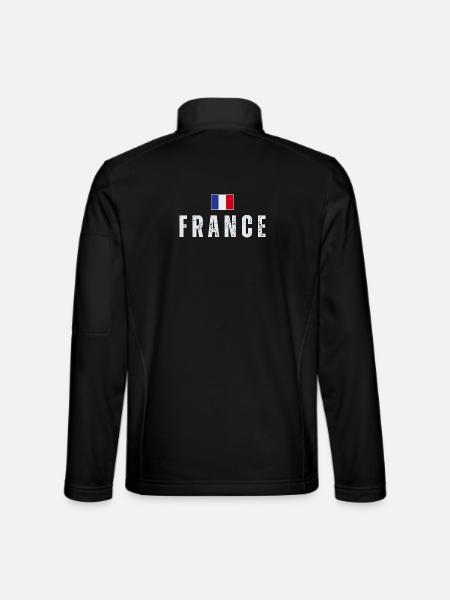 Flag of France, French pride - Unisex Softshell Jacket - black
