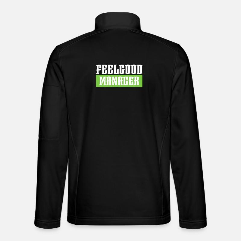 Feelgood manager green tshirt schwarz - Unisex Softshelljacke - Schwarz