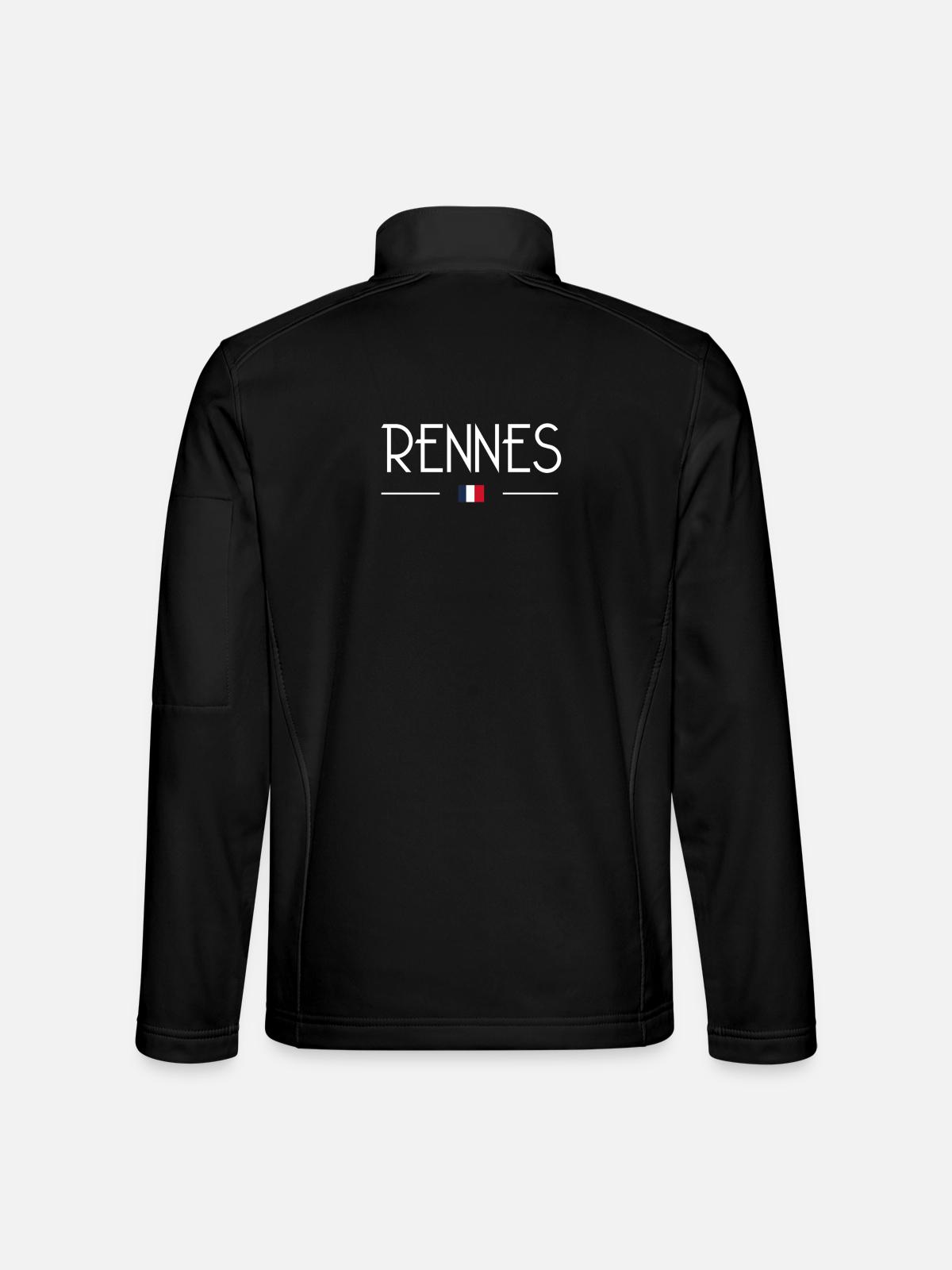 Rennes - Unisex Softshelljacke - Schwarz - Hinten