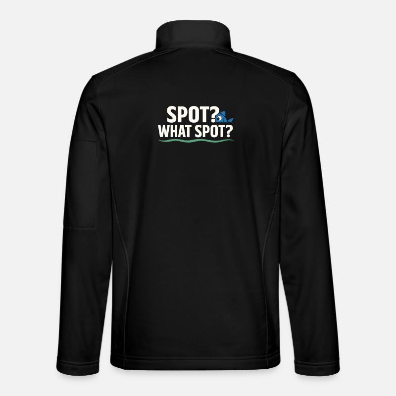 Secret fishing spot – don't ask - Unisex Softshell Jacket - black