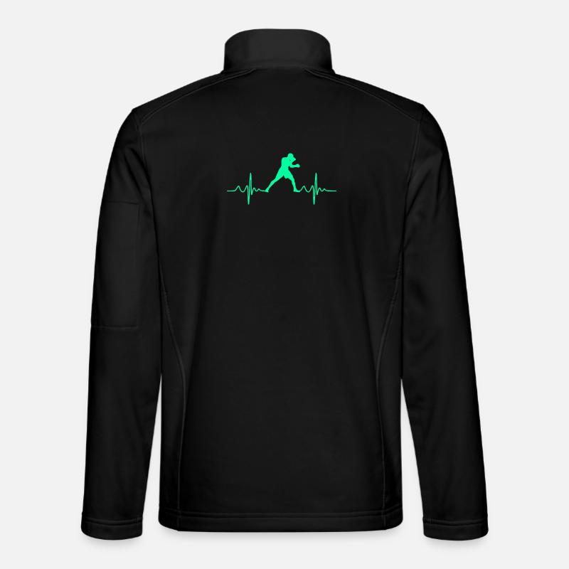 Boxing Boxing Heartbeat - Unisex Softshell Jacket - black