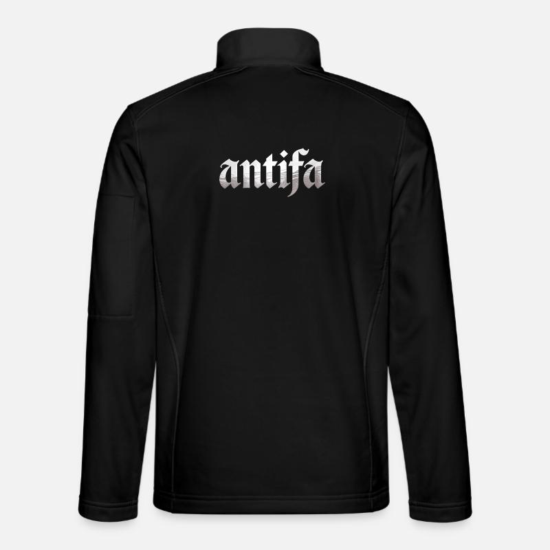 Antifa - Antifascist Merch - Unisex Softshell Jacket - black