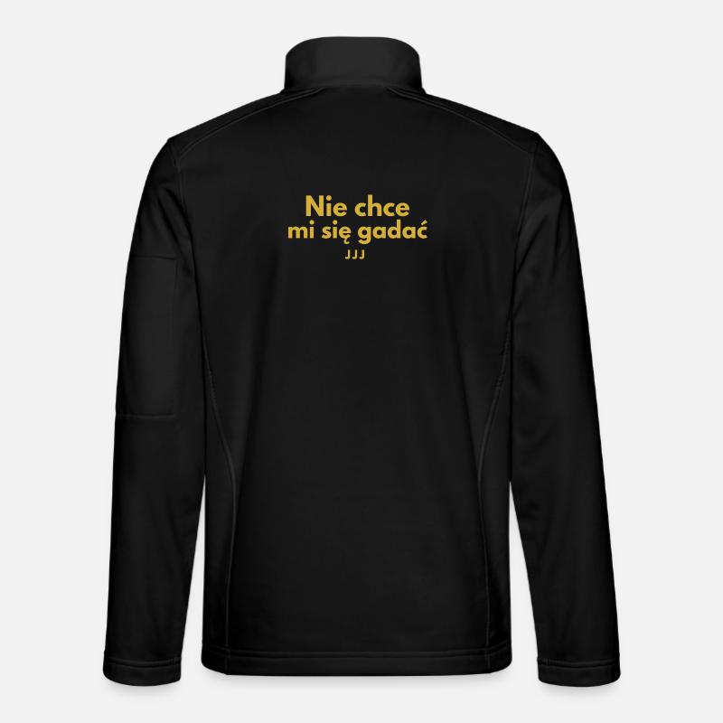 I don't want to talk - JJJ - Unisex Softshell Jacket - black