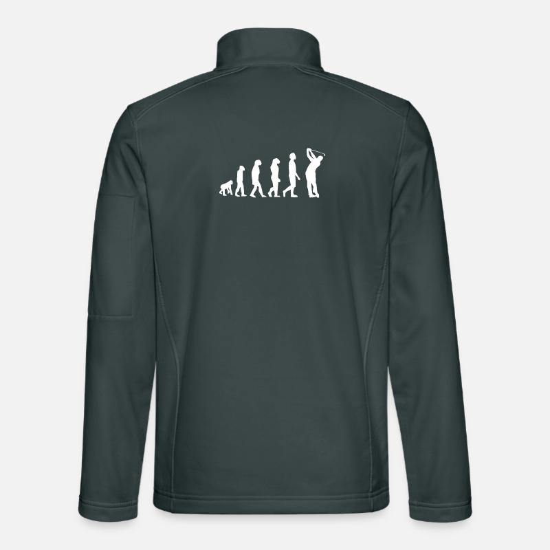 Evolution of Golf Swing Unisex Softshell Jacket