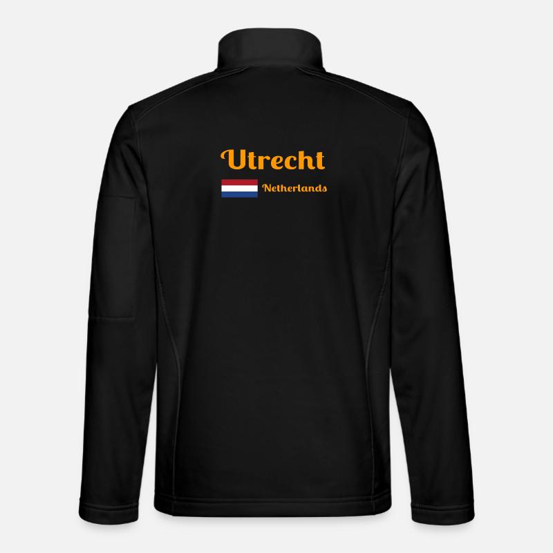 Utrecht, Netherlands- Stylish prints - Unisex Softshell Jacket - black