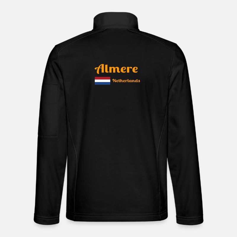 Almere Niederlande - Stilvolle Drucke - Unisex Softshelljacke - Schwarz