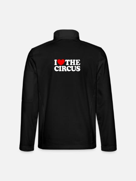 Ich liebe den Zirkus - Unisex Softshelljacke - Schwarz