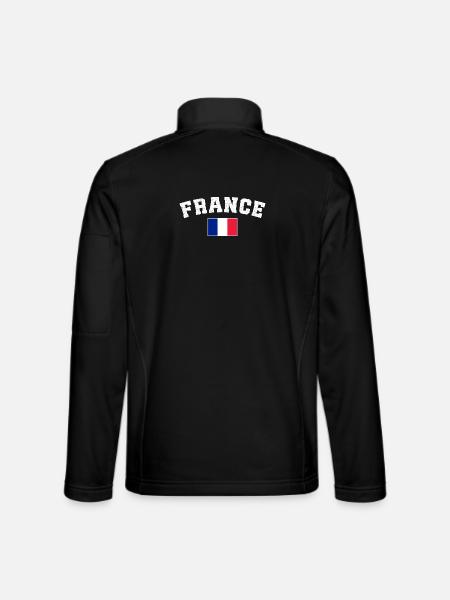 France national football team - Unisex Softshell Jacket - black - Back