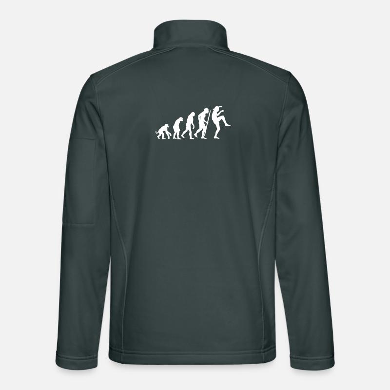 Funny Evolution Karate Vintage 80s Crane Kick Unisex Softshell Jacket