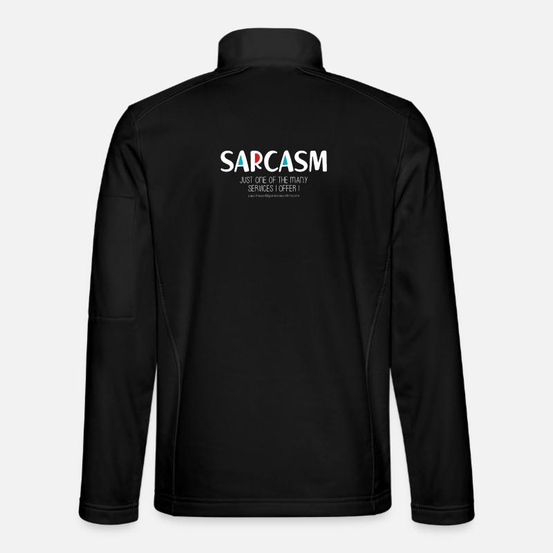 Sarcasm (dark) - Unisex Softshell Jacket - black
