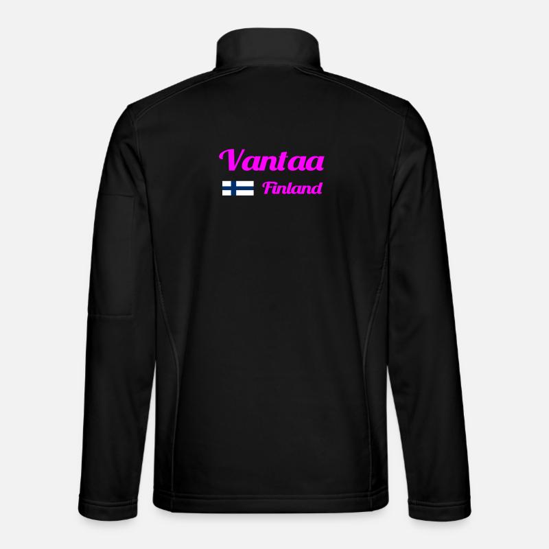 Vantaa Finland Print - Unisex Softshell Jacket - black