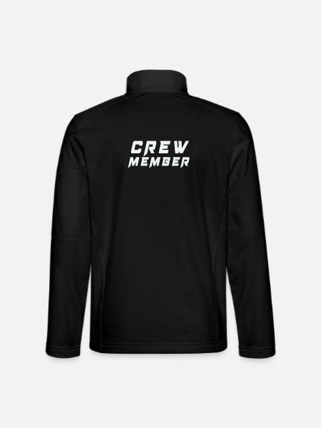 Crew Member Patch Tee - Unisex Softshell Jacket - black