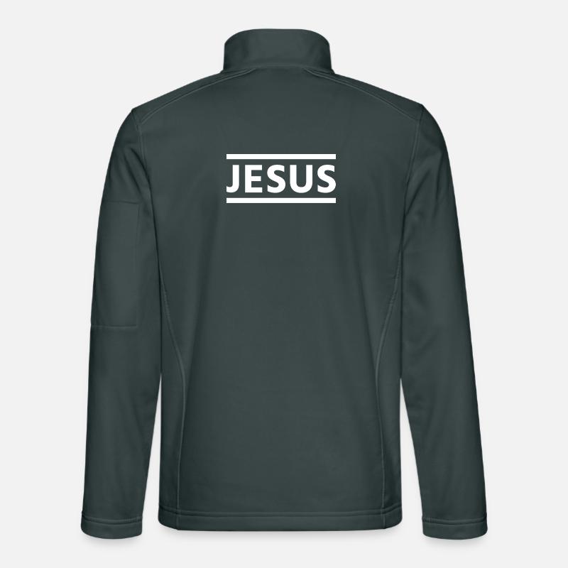 Typographie de Bold Jesus Veste en tissu softshell Unisexe