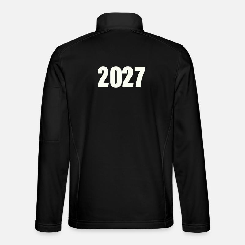 2027_zahl- - Unisex Softshell Jacket - black