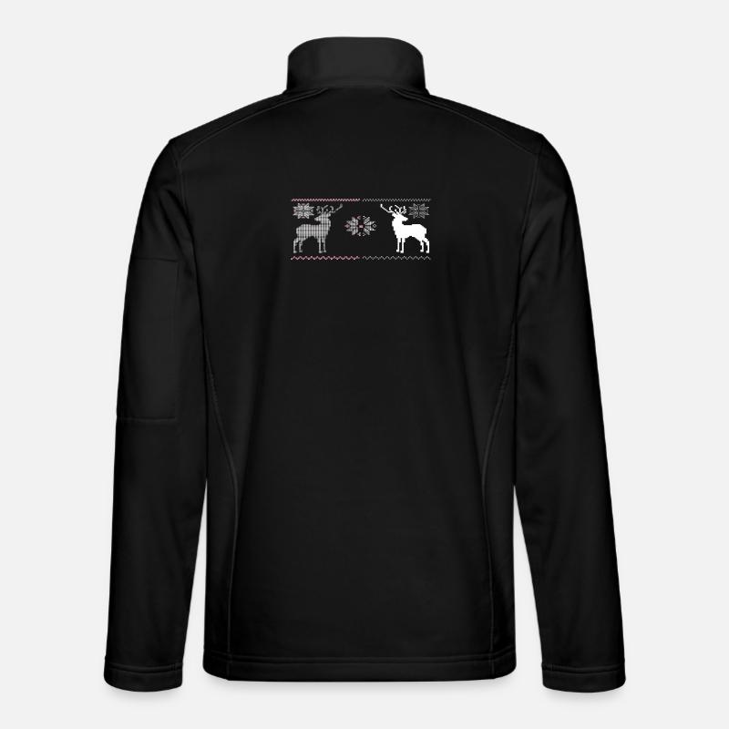 Noël, Renne - Veste en tissu softshell Unisexe - noir