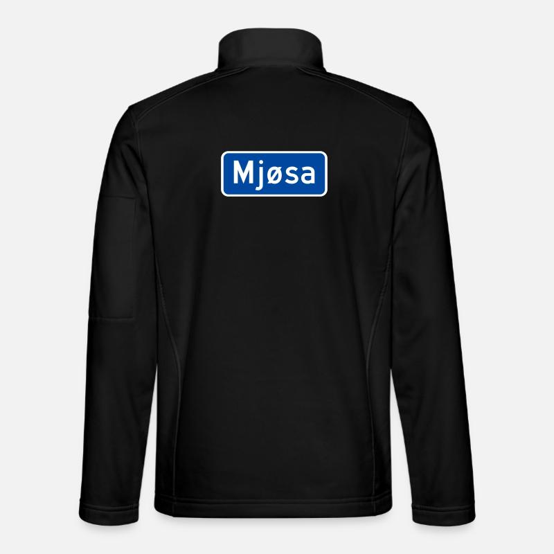 Lake Mjøsa - Unisex Softshell Jacket - black