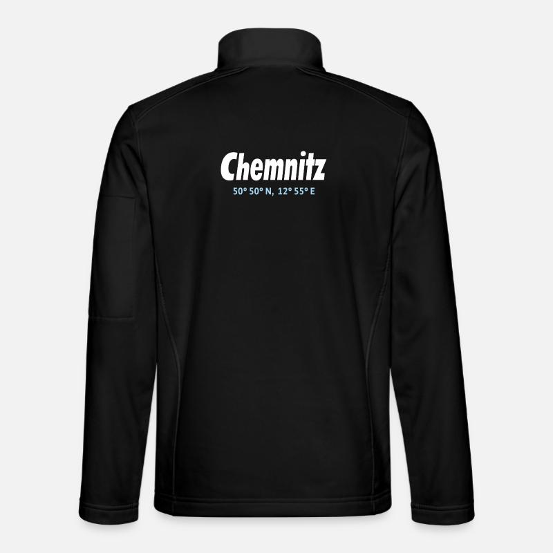 Chemnitz coordinates - Unisex Softshell Jacket - black