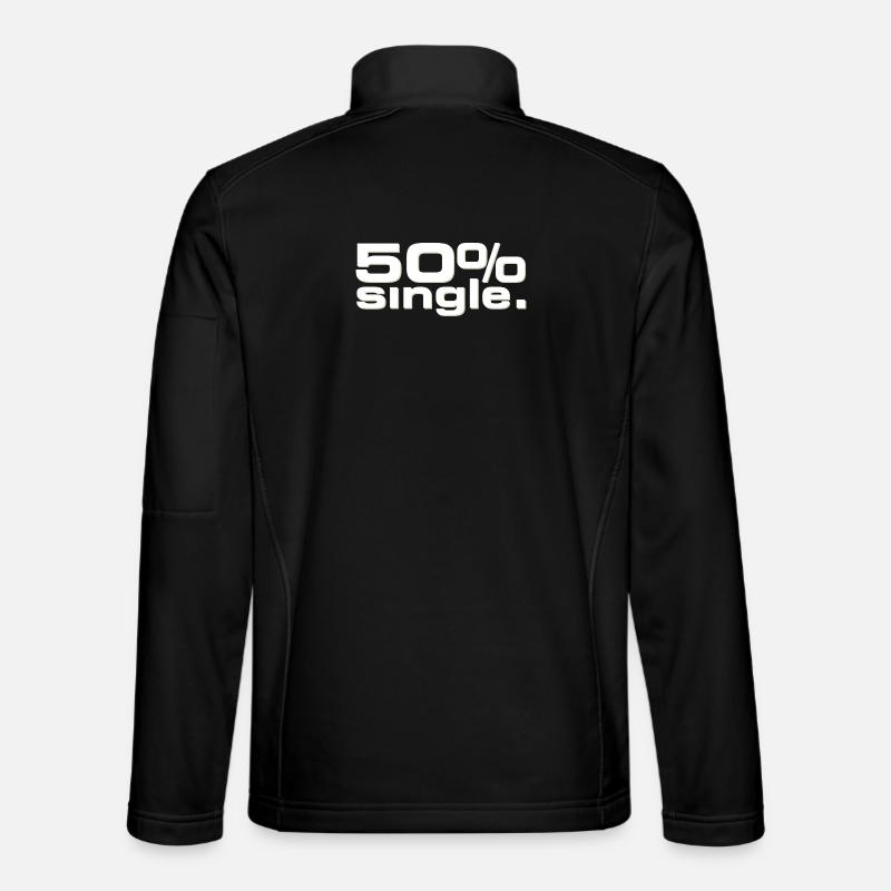 50% Single - Unisex Softshell Jacket - black