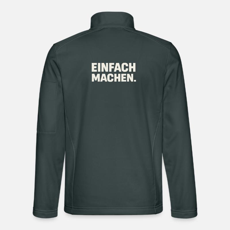 Einfach Machen Großbuchstaben Unisex Softshelljacke