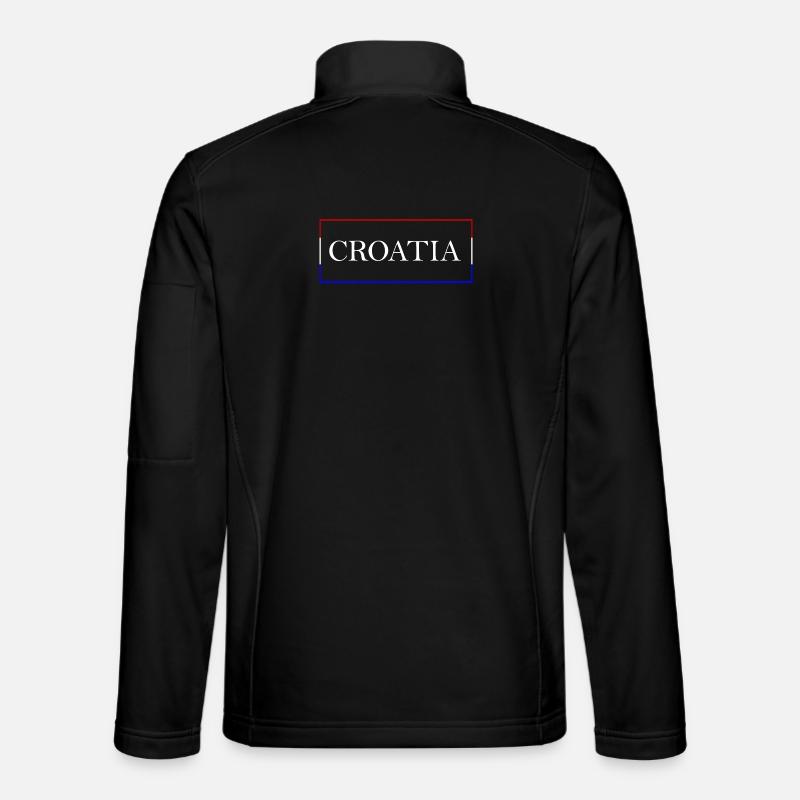 Croatie Design Kroatien - Veste en tissu softshell Unisexe - noir