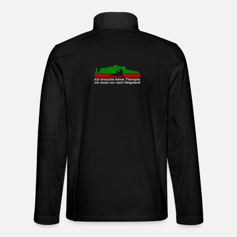 Helgoland - Unisex Softshelljacke - Schwarz