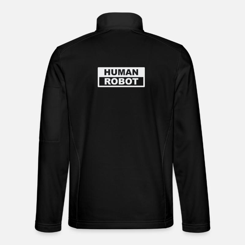 Human Robot - reale Intelligenz - Unisex Softshelljacke - Schwarz