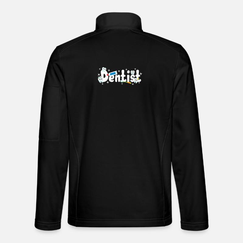 Zahnarzt Zahnärztin - Unisex Softshelljacke - Schwarz