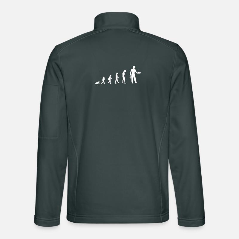 Evolution zum Bäcker Unisex Softshelljacke