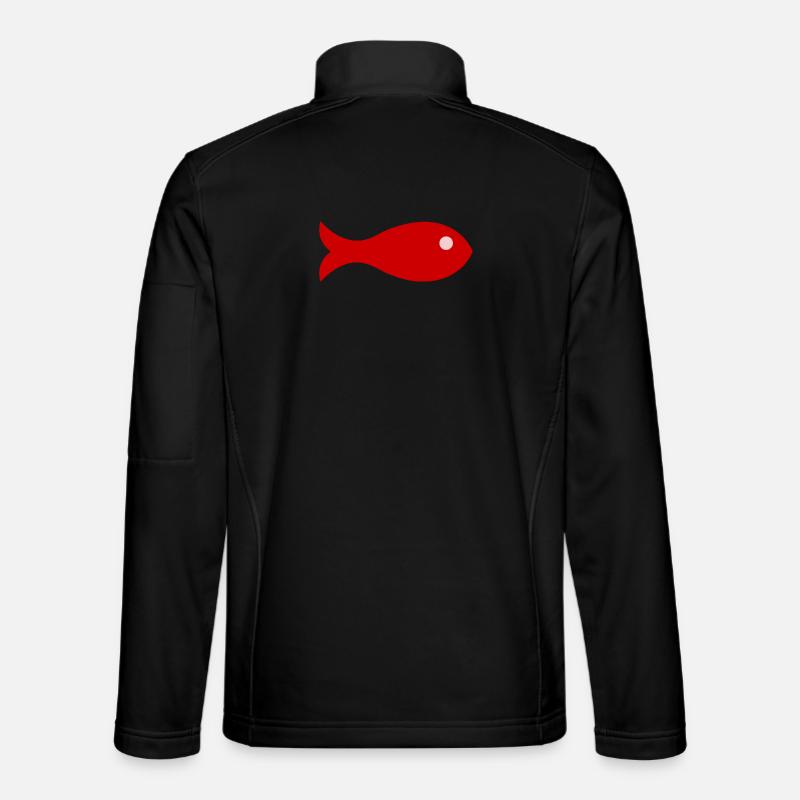 SARDINE. FISCH. APRILSCHERZ - Unisex Softshelljacke - Schwarz