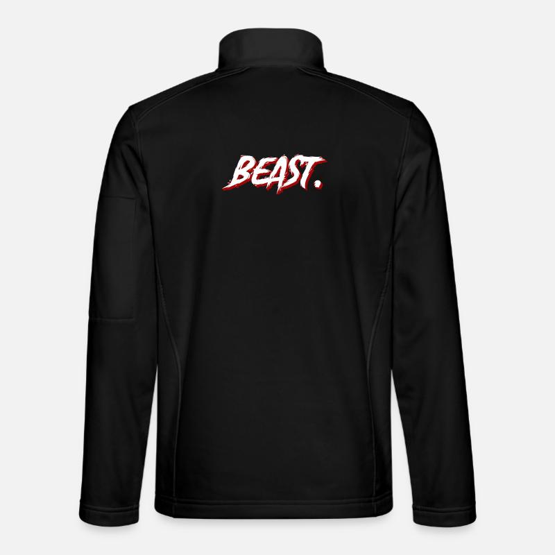 Beast Graffiti Brush Text Unisex Softshell Jacket