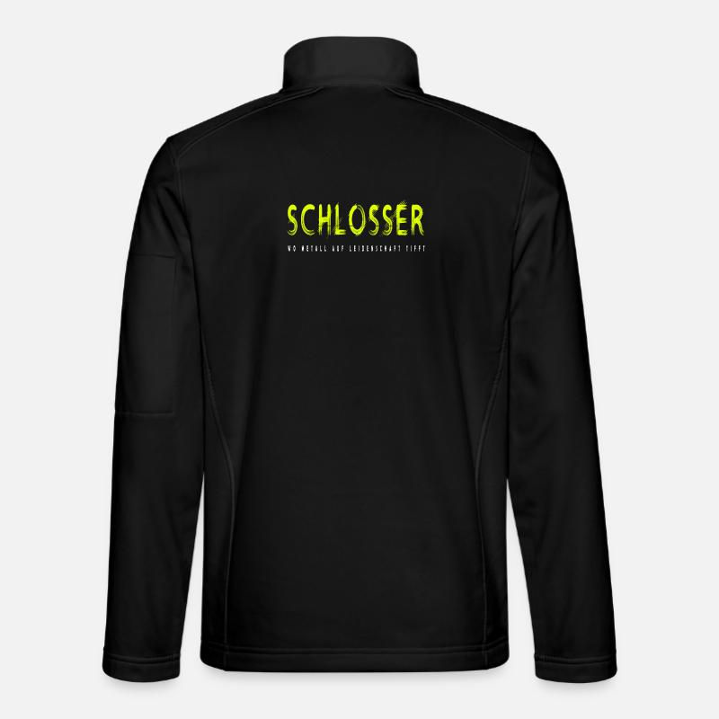 Schlosser Handwerker Design - Unisex Softshelljacke - Schwarz