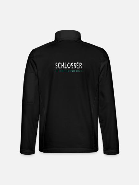 Schlosser Handwerker Design - Unisex Softshelljacke - Schwarz