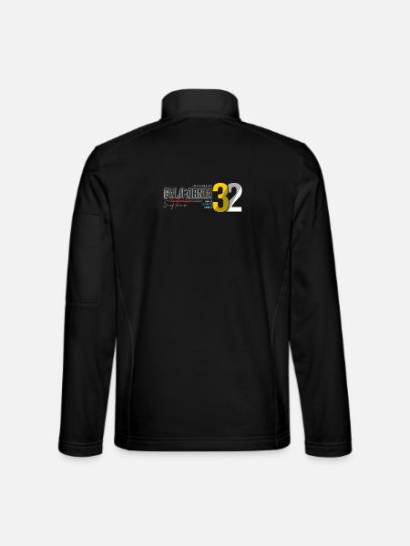 Los Angeles Surf Skate Three Hundred 32 - Unisex Softshell Jacket - black - Back