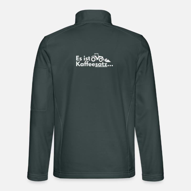 Kaffee-Ernte Traktor Motiv Unisex Softshelljacke