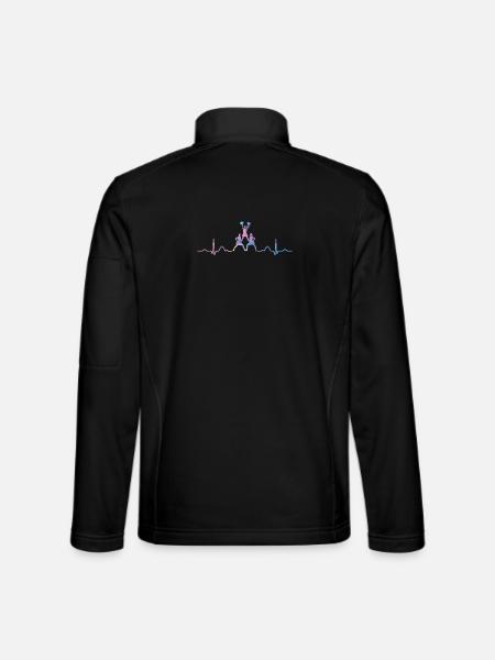 Cheerleader Cheer Mom Cheerleading - Unisex Softshell Jacket - black