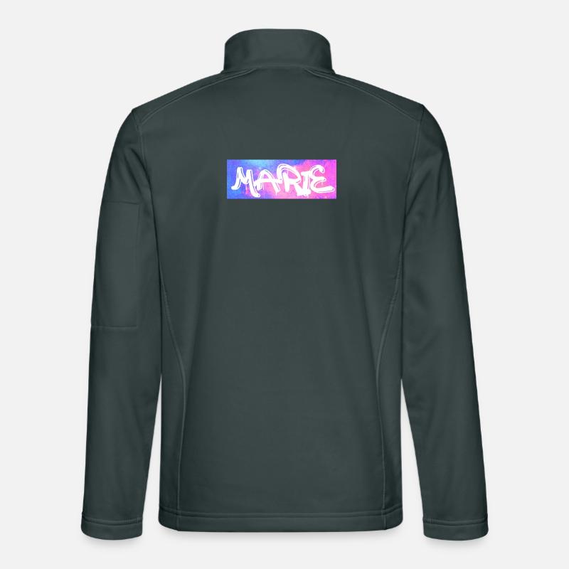 Marie Graffiti Neon Splash Unisex Softshelljacke